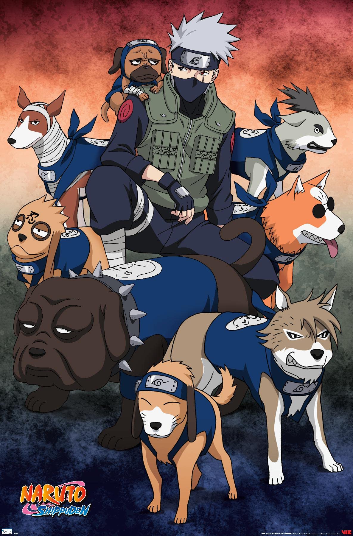 Amazon.co.jp: NARUTO - 疾風伝 - カカシ忍者猟犬ウォールポスター